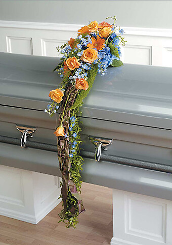 Orange &amp; Blue Casket Scarf